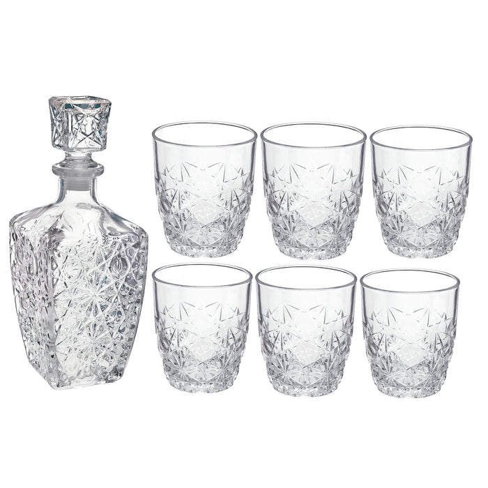 Bormioli Rocco Dedalo 7pc Whiskey Set