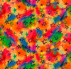 Delightful Dreams - Small Stars- Orange - 30512 -X- Qt Fabrics