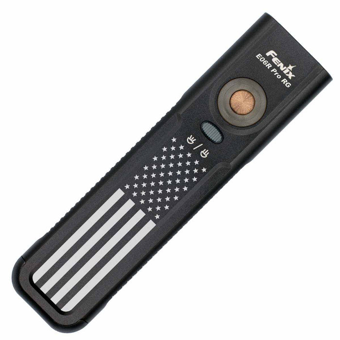 E06R PRO RG with American flag engraved design on a white background