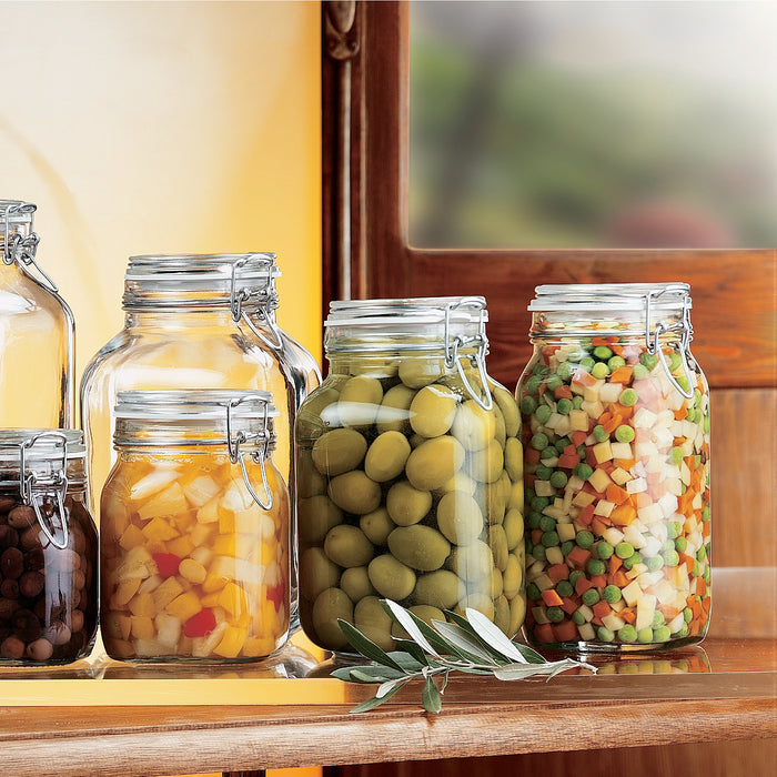 Bormioli Rocco Fido 50.75 oz. Food Jar, Clear (Set of 12)