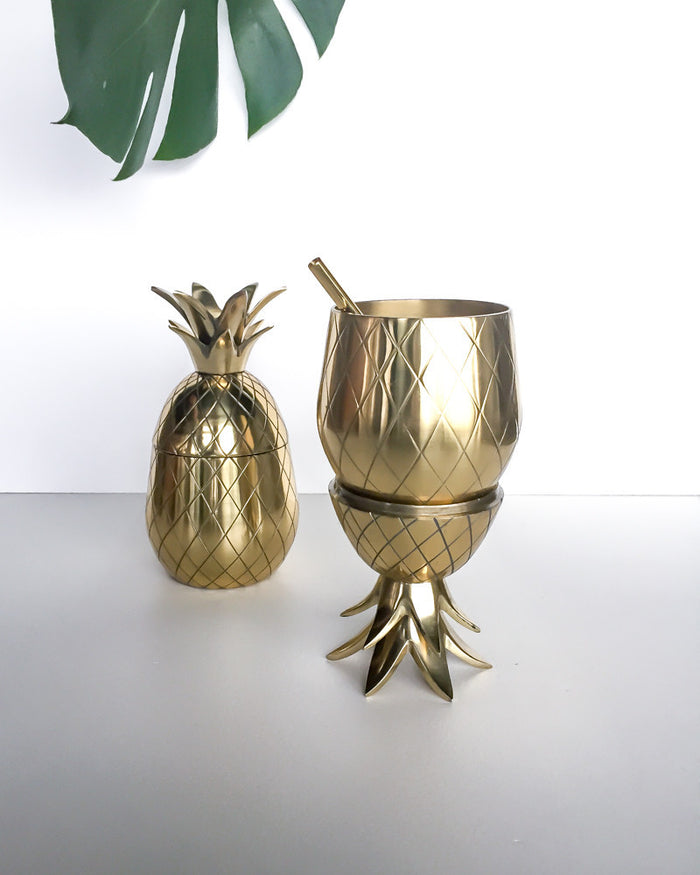 Gold Pineapple Tumbler