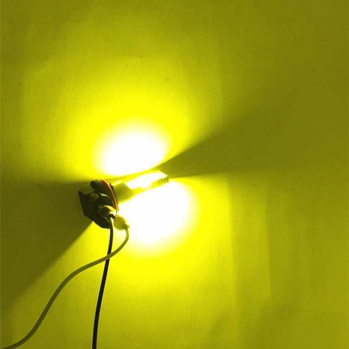 H1 LED Bulbs Super Bright 12V Fog Lights, 6000K White/3000K Yellow -Alla Lighting