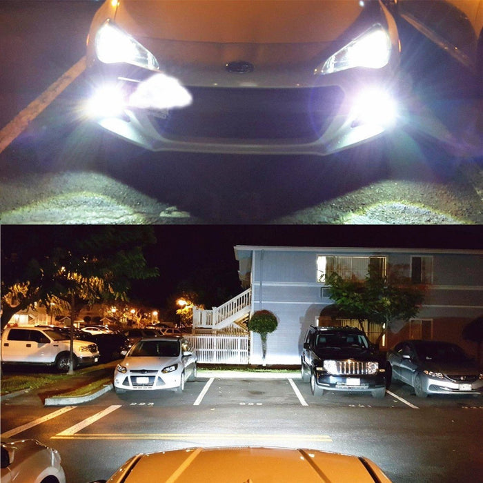 H3 LED Bulbs Super Bright 12V Fog Lights, 6000K White/3000K Yellow -Alla Lighting