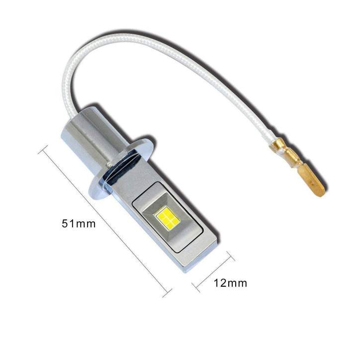 H3 LED Bulbs Super Bright 12V Fog Lights, 6000K White/3000K Yellow -Alla Lighting