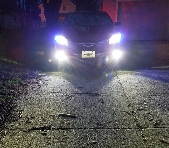 H8 H11 H16 LED Fog Lights Bulbs 12V, 6K White/3K Yellow/Red/8K Blue -Alla Lighting