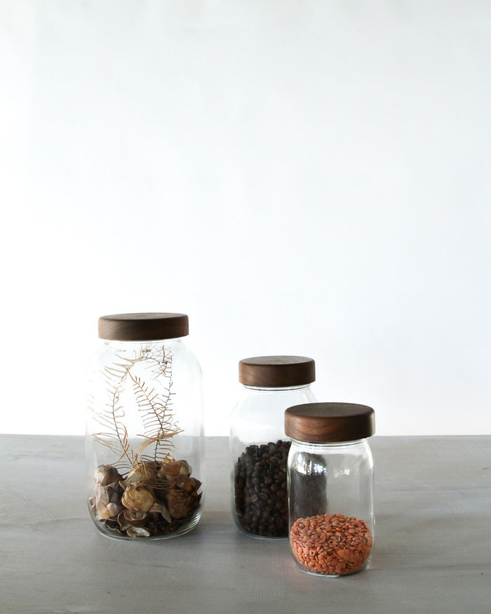 Hand-Turned Mason Jar w/ Wooden Lid