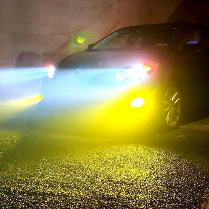 HB4 9006 LED Fog Lights Bulbs 12V, 6K White/3K Yellow/Red/8K Blue -Alla Lighting