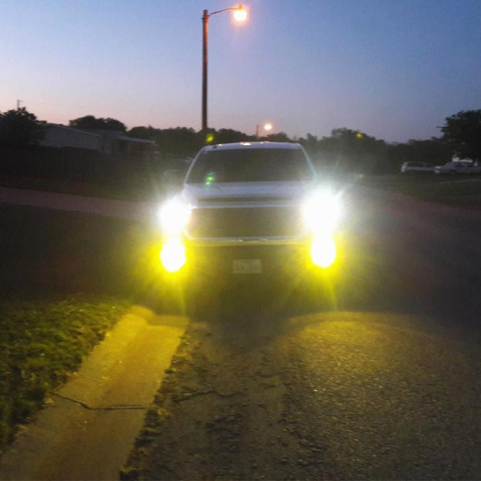 HB4 9006 LED Fog Lights Bulbs 12V, 6K White/3K Yellow/Red/8K Blue -Alla Lighting