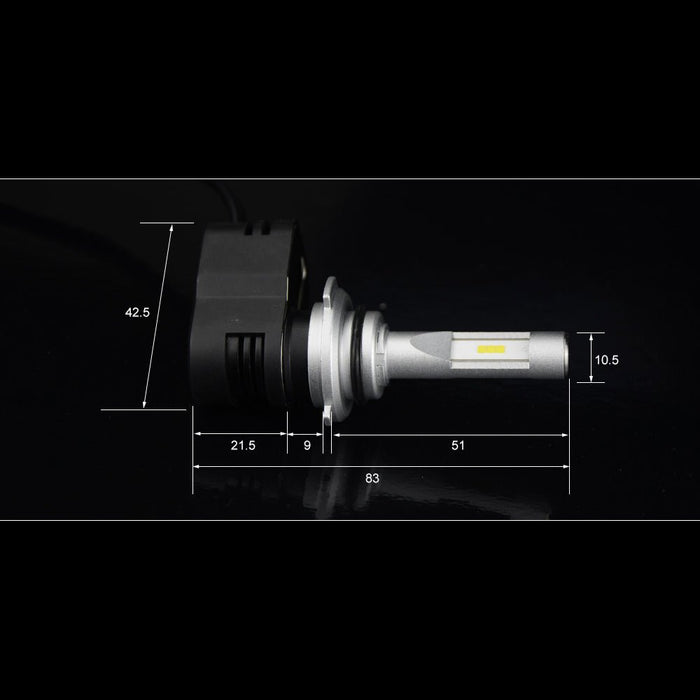 HB5 9007 LED Kits Bulbs Replacement, 6000K Xenon White -Alla Lighting