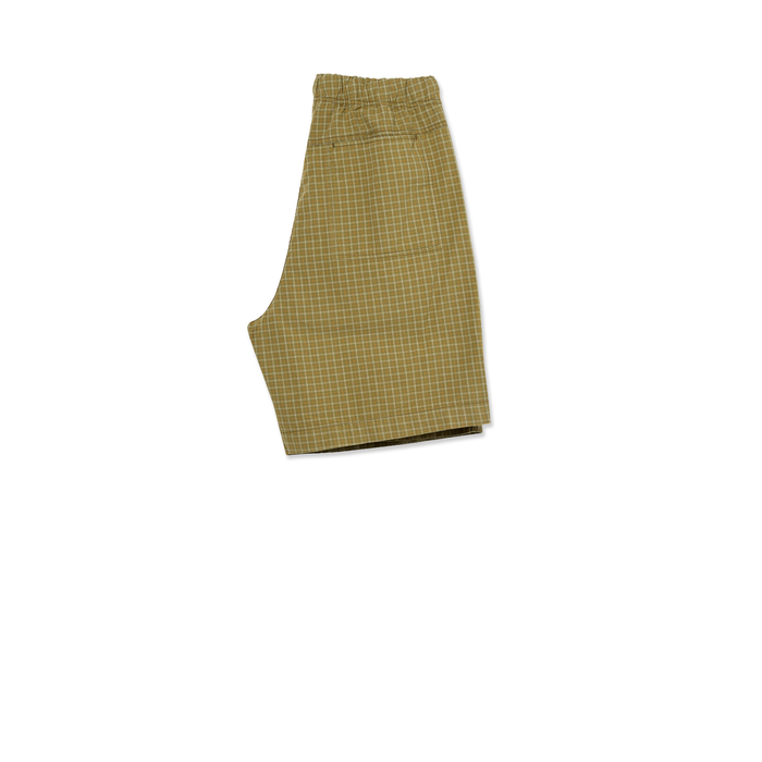 Hike Shorts | Cotton - Olive Check