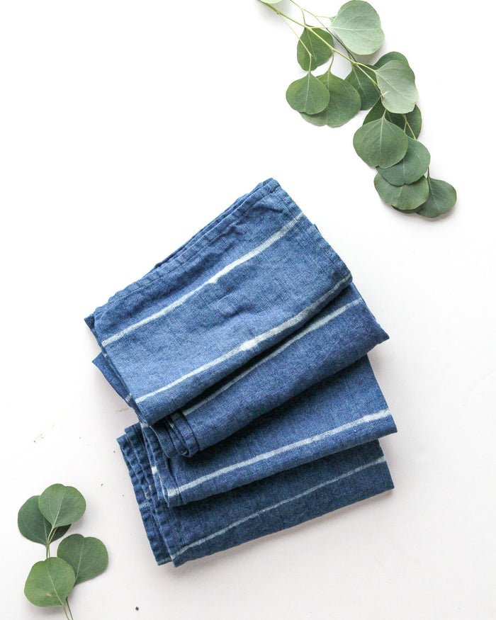 Indigo Linen Napkin - Set of 4