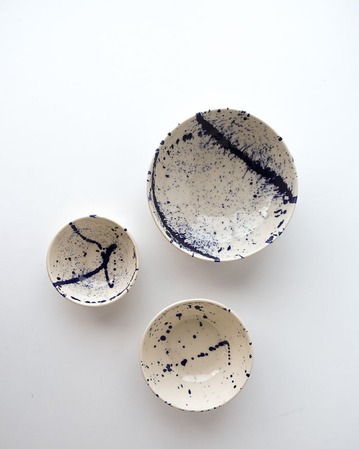 Indigo Splash Nesting Bowls