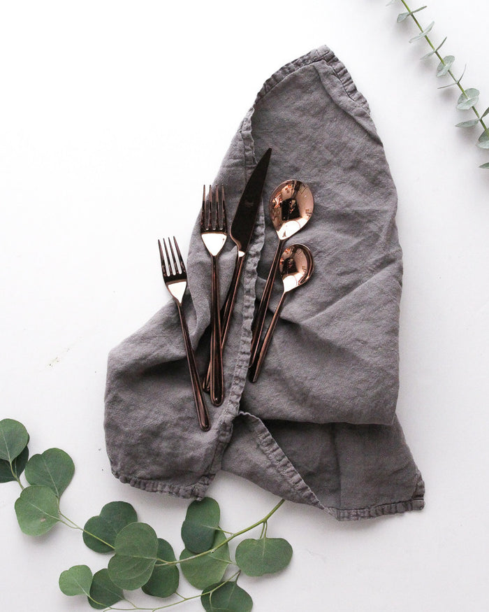 Mepra Linea Polished Bronze Flatware