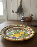 Italian Handmade Olive Plate / Hand Painted Frutta Mista Pattern