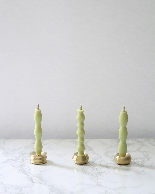 Japanese Brass Candle Holders