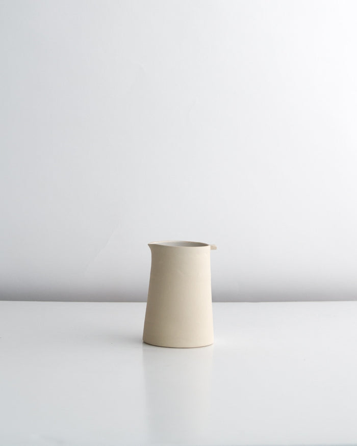 Handmade ceramic water jug in stone
