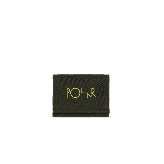 Key Wallet | Script Logo - Black/Lime