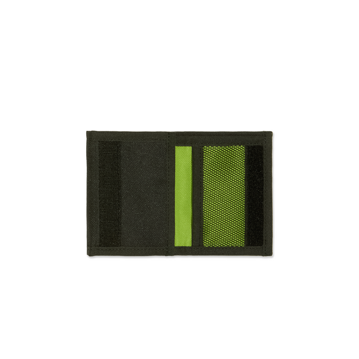 Key Wallet | Script Logo - Black/Lime