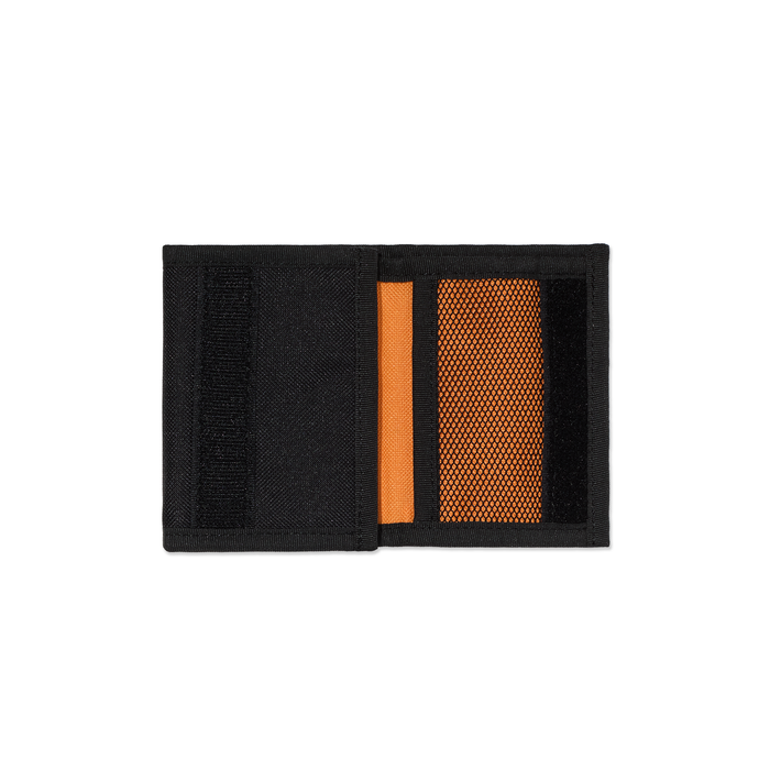 Key Wallet | Script Logo - Black/Orange