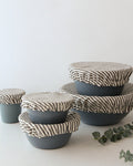 Linen Fitted Bowl Cover Set