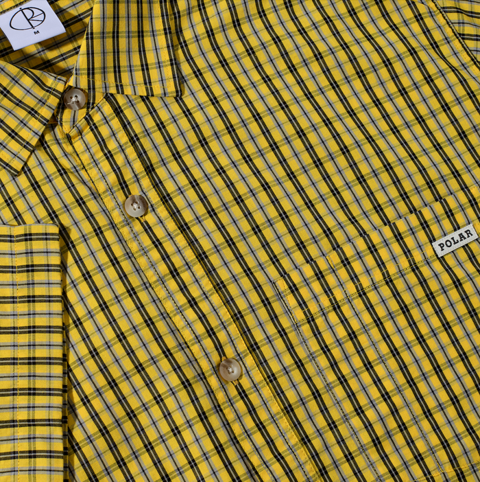 Mitchell Shirt | Poplin - Lemon/Black