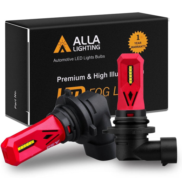 Newest Super Bright LED HB4 9006 Bulbs Fog Lights Upgrade, 6000K White -Alla Lighting