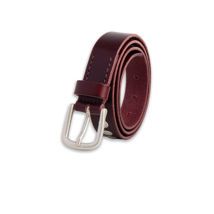Niko Belt | Studs - Oxblood