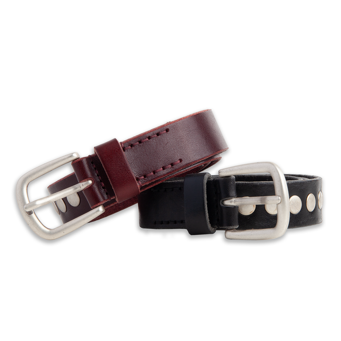 Niko Belt | Studs - Oxblood