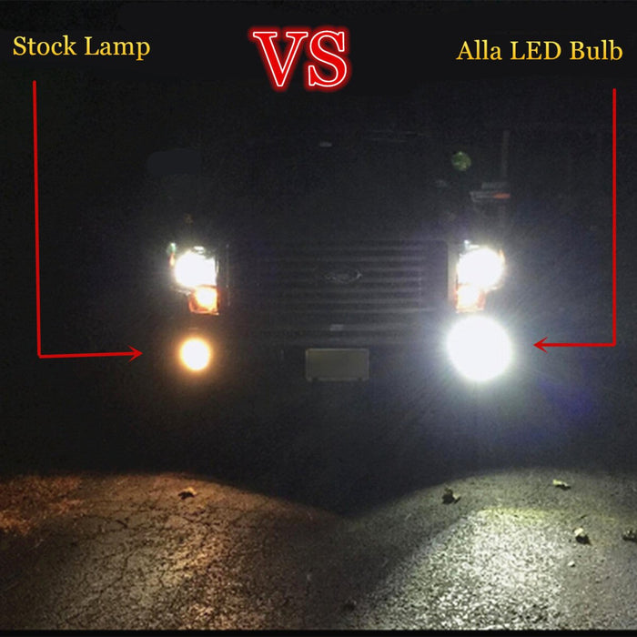 P13W 12277 LED Bulbs High Power 80W Cree Daytime Running Lights (DRL), 6K White -Alla Lighting