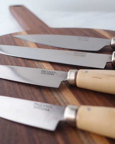 Pallares Solsona Carbon Steel Kitchen Knives