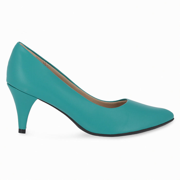 Piccadilly Women's Green High Heel Pump Shoe 745035