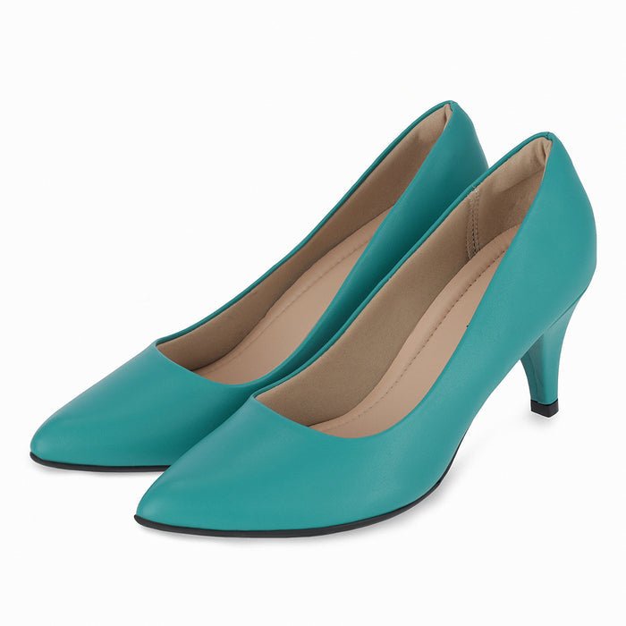 Piccadilly Women's Green High Heel Pump Shoe 745035