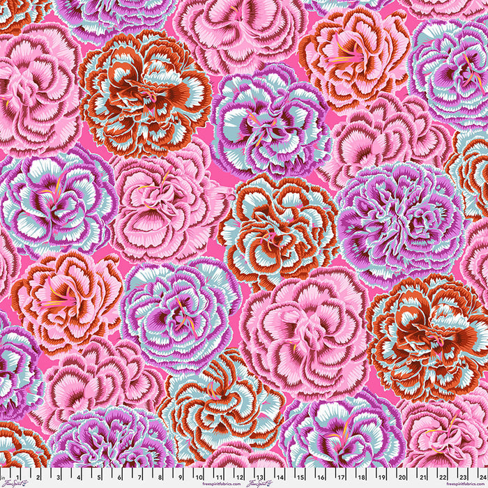 Picotee Carnations - Pink - FreeSpirit Fabrics - Kaffe Fassett