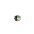 Pin | Trio Fill Logo - Black/Blue/White
