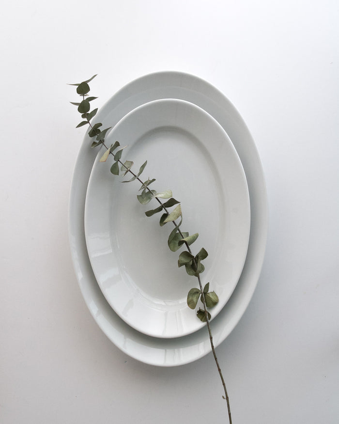 Porcelain Oval Serving Platter