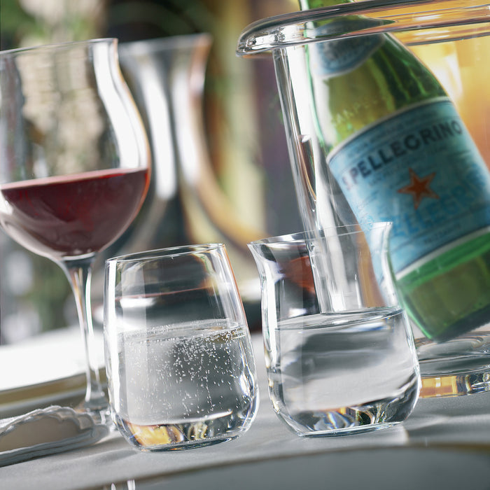 Premium 14.5 oz. Stemless Sparkling Water Glasses (Set of 4) - Bormioli Rocco USA