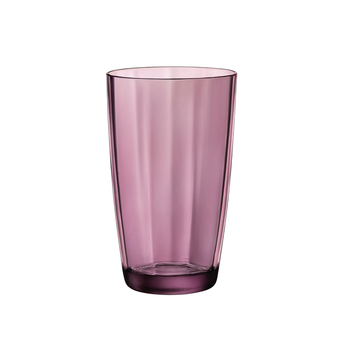 Bormioli Rocco Pulsar 15.75 oz. Cooler Drinking Glasses, Rock Purple (Set of 6)