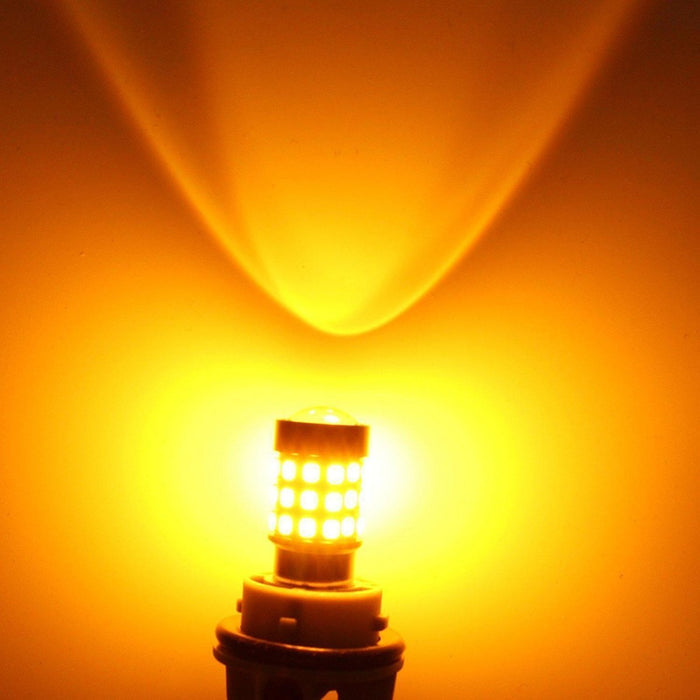 PY21W 7507 LED Turn Signal Lights Bulbs 2835 51-SMD 12496, Amber Yellow -Alla Lighting