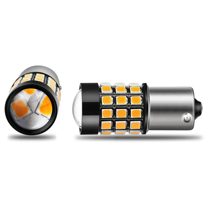 PY21W 7507 LED Turn Signal Lights Bulbs 2835 51-SMD 12496, Amber Yellow -Alla Lighting