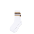Rib Socks | Fat Stripes - White/Beige
