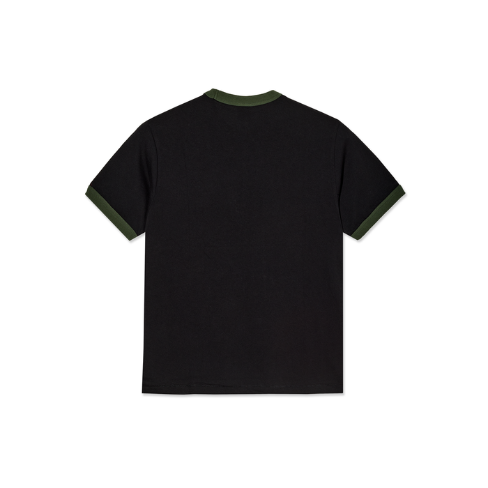 Ringer Tee - Black/Uniform Green