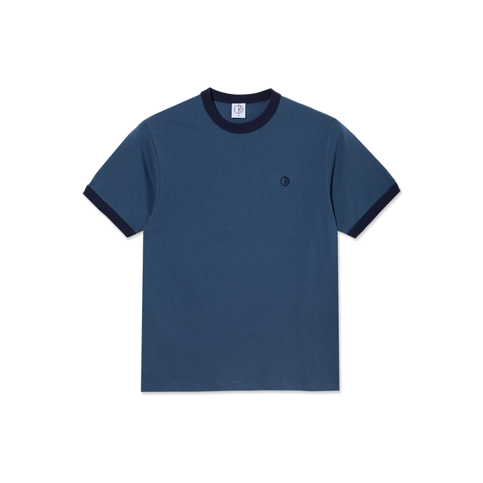 Ringer Tee - Grey Blue/Dark Blue