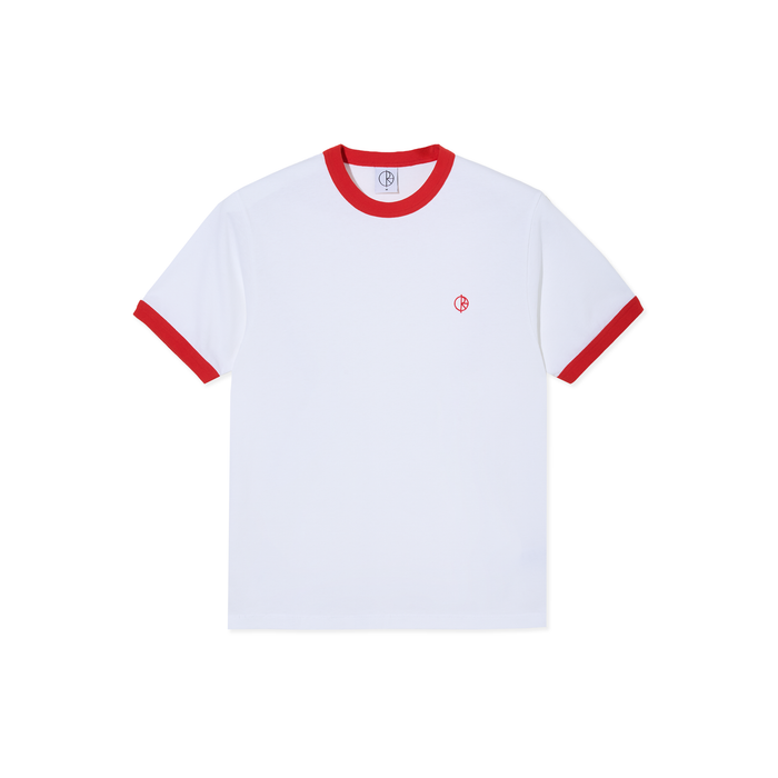 Ringer Tee - White/Red