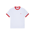 Ringer Tee - White/Red