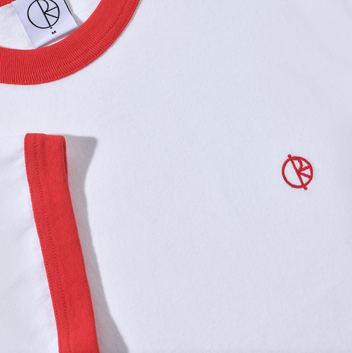 Ringer Tee - White/Red