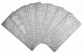 Set of 8 Peel-Off designs for ladies and wedding cards in Silver !