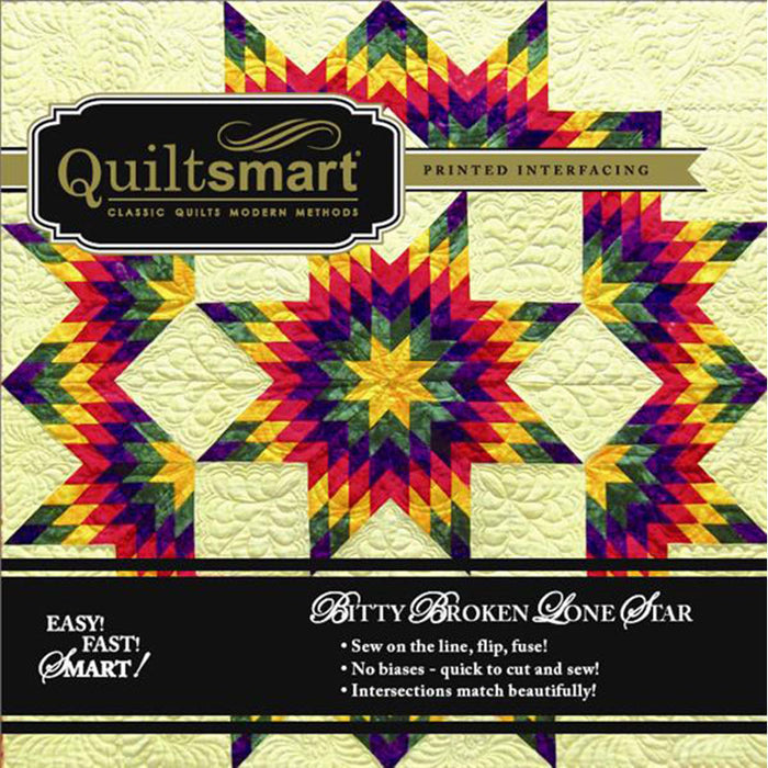 Snuggler  - Bitty Broken Lone Star - Quiltsmart - Qs 15001