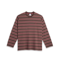 Steve LS Tee | Stripe - Brown/Red