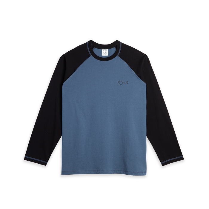 Stevie LS Tee - Grey Blue/Black