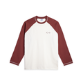 Stevie LS Tee - Ivory/Wine